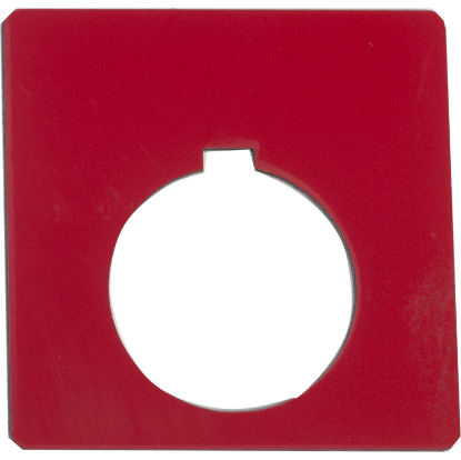 Picture of Blank legend, Harmony 9001K, Harmony 9001SK, 30mm, plastic, red with black letters, 57mm square