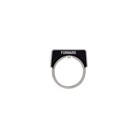 Picture of Legend, Harmony 9001K, Harmony 9001SK, 30mm, aluminium, black with silver letters, 40x43mm, marking FORWARD