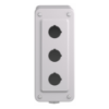 Picture of Empty enclosure control station, Harmony 9001K, Harmony 9001SK, plastic, 3 cut outs, 30mm, for 3 4 cable entry