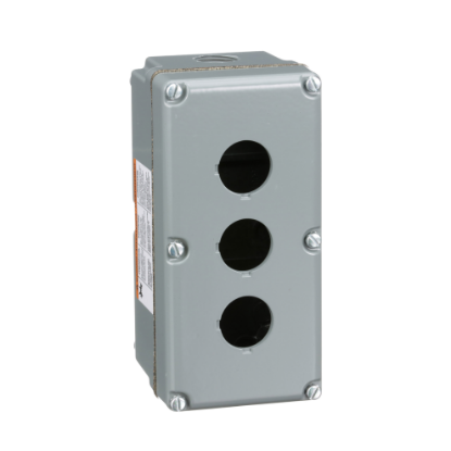 Picture of Empty enclosure control station, Harmony 9001K, Harmony 9001SK, aluminium, 3 cut outs, 30mm
