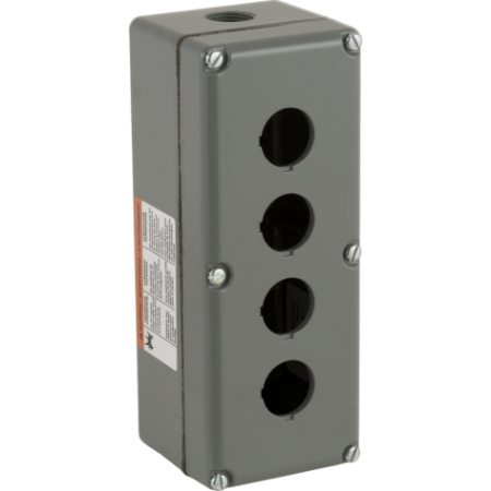 Picture of Empty enclosure control station, Harmony 9001K, Harmony 9001SK, aluminium, 4 cut outs, 30mm
