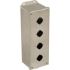 Picture of Empty enclosure control station, Harmony 9001K, Harmony 9001SK, stainless steel, 4 cut outs, 30mm