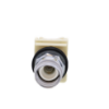 Picture of Illuminated push button, Harmony 9001K, metal, plastic guard flush, without cap, 30mm, spring return, 110...120V