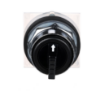 Picture of Head for selector switch, Harmony 9001K, metal, standard handle, black, 30mm, 3 positions, stay put, Cam F