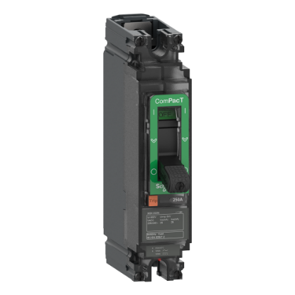 Picture of Circuit breaker, ComPacT NSX100M AC/DC, 40kA/240VAC, 1 pole, TMD trip unit 80A