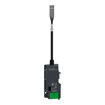 Picture of PowerLogic voltage adapter, from 110 to 400 VAC, 4 wires, overvoltage cat III, 4 wires, RJ45 output to LV150