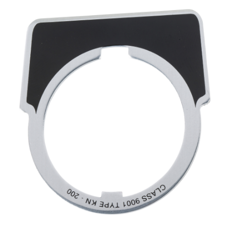 Picture of Blank legend, Harmony 9001K, Harmony 9001SK, 30mm, aluminium, black with silver letters, 40x43mm