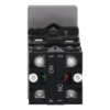 Picture of Illuminated double headed push button, Easy Harmony XA2, plastic, 22mm, 1 green flush I + 1 light + 1 red flush O, 24V AC DC, 1NO + 1NC
