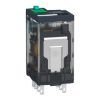 Picture of miniature plug in relay, Harmony Electromechanical Relays, 6A, 4CO, with LED, lockable test but to n, 12V DC