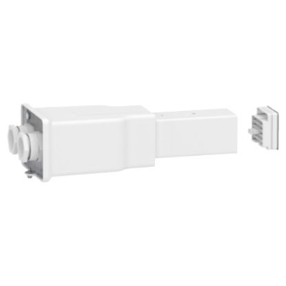 Picture of End feed unit, Canalis KBB, 25/40A, right or left mounting, 2 circuits, compatible DALI, white RAL9003