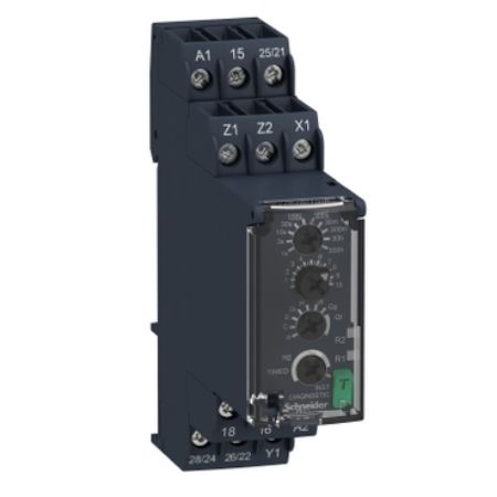Picture of multifunction relay, Harmony Timer Relays, 8A, 2CO, 0.05s…300h, screw connectors, 24...240V AC DC