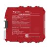 Picture of safety controller, Modicon MCM, combined with backplane expansion connector, spring