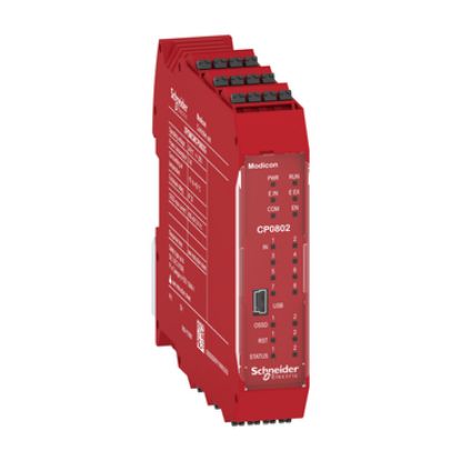 Picture of controller, Modicon MCM, 8 inputs 2 outputs, monitors expansion modules, spring