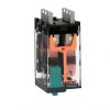 Picture of miniature plug in relay, Harmony Electromechanical Relays, 12A, 2CO, lockable test but to n, 12V DC