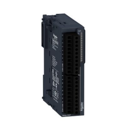 Picture of Modicon TM3, Discrete output module, 16 relay outputs (screw) 24 VDC