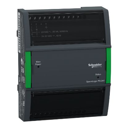 Picture of Power supply module, SpaceLogic, 24VAC or 21-30VDC, for AS-P and I/O modules