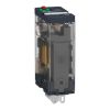 Picture of plug-in relay, Harmony electromechanical relays, 15A, 1CO, with LED, lockable test button, 24V DC