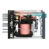 Picture of miniature plug in relay, Harmony Electromechanical Relays, 10A, 3CO, lockable test but to n, 24V DC