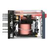 Picture of miniature plug in relay, Harmony Electromechanical Relays, 10A, 3CO, with LED, lockable test but to n, 24V AC