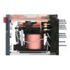 Picture of miniature plug in relay, Harmony Electromechanical Relays, 10A, 3CO, with LED, lockable test but to n, 24V AC