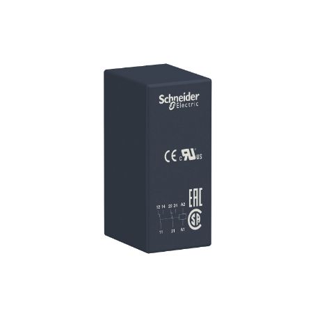 Picture of interface plug-in relay, Harmony electromechanical relays, 8A, 2CO, 24V AC