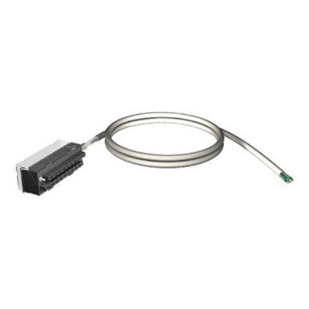 Picture of cord set, Modicon M340, 20-way terminal, one end flying leads, 10m