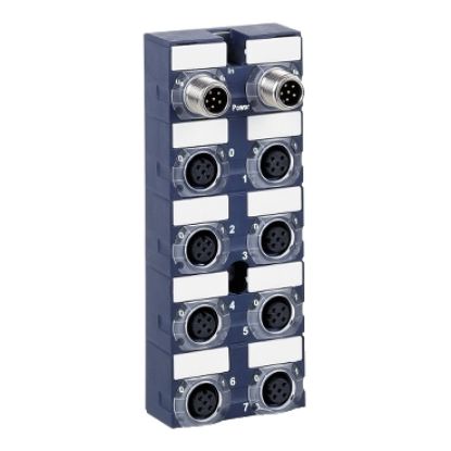 Picture of compact IP67 modular I/O splitter box - Advantys FTM - 8 I/O - 24 V DC