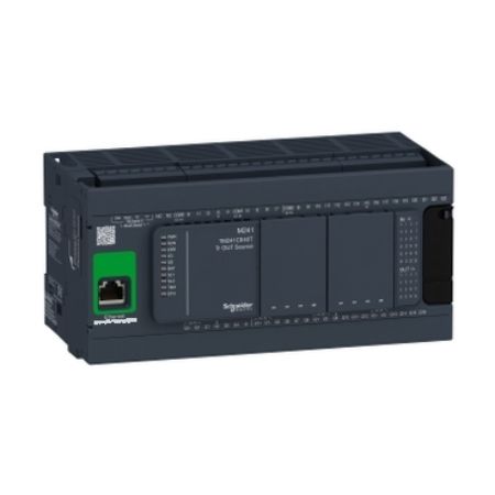 Picture of logic controller, Modicon M241, 40 IO, transistor, PNP, Ethernet