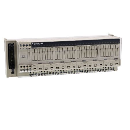 Picture of passive connection sub-base ABE7 - 16 outputs - fuses - Led - isolator