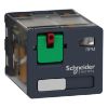 Picture of plug-in relay, Harmony electromechanical relays, 15A, 3CO, lockable test button, 120V AC