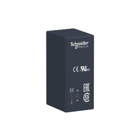 Picture of interface plug-in relay, Harmony electromechanical relays, 16A, 1CO, 12V DC