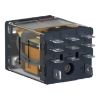 Picture of plug-in relay, Harmony electromechanical relays, 15A, 3CO, with LED, lockable test button, 120V AC