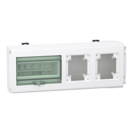 Picture of Tap off unit, Canalis KN, for modular devices, 32A, 3L+N+PE, up to 8 modules of 18mm, 2 power sockets not provided, IP55