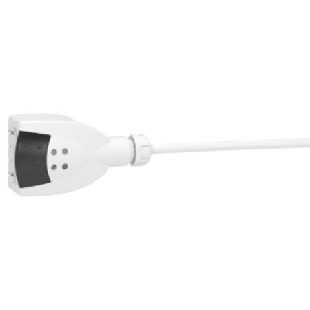 Picture of Connector, Canalis KB, 10A, polarity L+N+PE, phase selection, direct connection, pre wired 1m length, compatible DALI