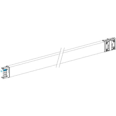 Picture of Horizontal transport length, Canalis KSA400, aluminium, 400A, fixed length 5m, 3L+N+PE, white RAL9001