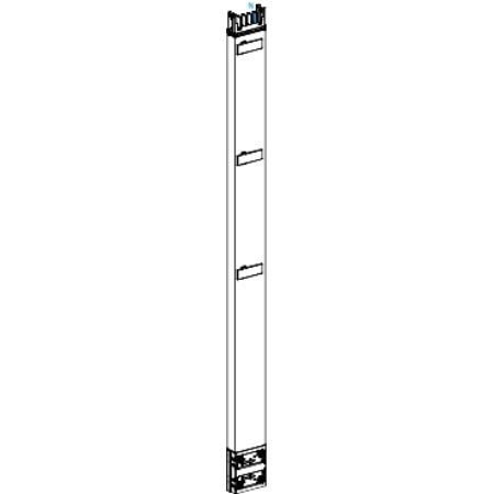 Picture of Vertical distribution length, Canalis KSA400, aluminium, 400A, fixed length 2m, 3 outlets, 3L+N+PE, white RAL9001