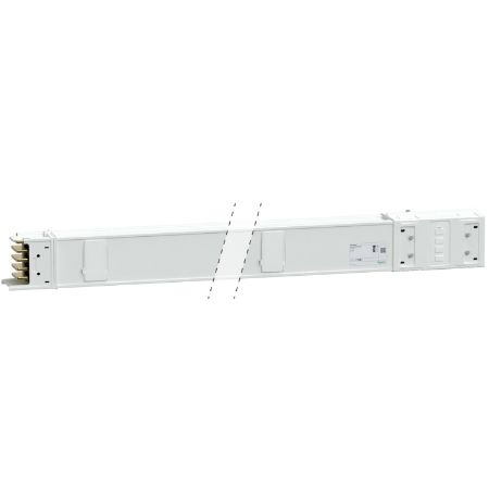 Picture of Horizontal distribution length, Canalis KSA500, aluminium, 500A, fixed length 3m, 10 outlets, 3L+N+PE, white RAL9001