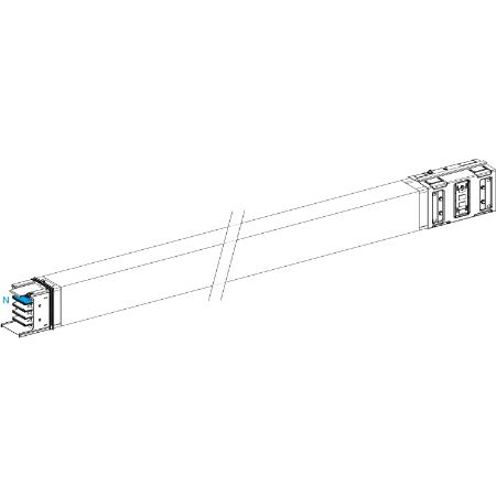 Picture of Horizontal transport length, Canalis KSA500, aluminium, 500A, fixed length 3m, 3L+N+PE, white RAL9001
