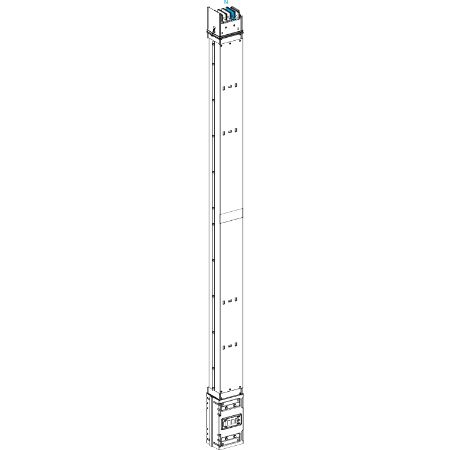 Picture of Vertical transport length, Canalis KSA630, aluminium, 500/630A, fire barrier, made to measure 0.8-1.9m, 3L+N+PE, RAL9001