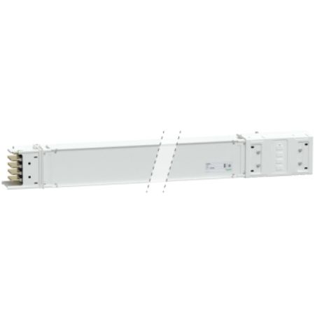 Picture of Horizontal transport length, Canalis KSA630, aluminium, 500/630A, made to measure length 0.5-1.9m, 3L+N+PE, RAL9001