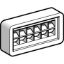 Picture of Marker holder, Linergy TR cable ends, 20x10mm, for fixing to any type of support, set of 50