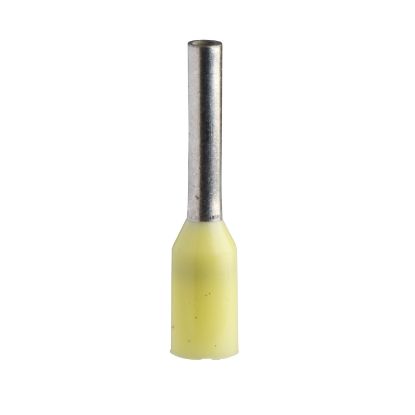 Picture of Cable ends, Linergy TR cable ends, single conductor, yellow, 0.25mm², short size, 10 sets of 100