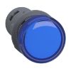 Picture of Monolithic pilot light, Easy Harmony XA2, plastic, blue, 22mm, integral LED, screw clamp terminals, 380…400V AC, anti interference
