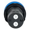 Picture of Monolithic pilot light, Easy Harmony XA2, plastic, blue, 22mm, integral LED, screw clamp terminals, 380…400V AC, anti interference
