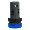 Picture of Monolithic pilot light, Easy Harmony XA2, plastic, blue, 22mm, integral LED, screw clamp terminals, 380…400V AC, anti interference