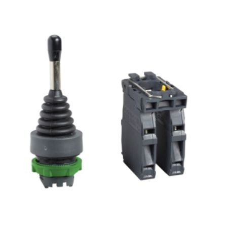 Picture of Joystick controller, Harmony XB5, 22mm, 4 direction, spring return, 1NO per direction
