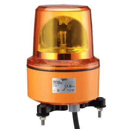 Picture of Rotating beacon, Harmony XVR, 130mm, orange, without buzzer, 24V AC DC
