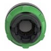 Picture of Harmony XB5, Head for illuminated push button, green projecting, 22mm, universal LED, spring return, unmarked