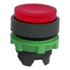 Picture of Harmony XB5, Head for illuminated push button, plastic, red projecting, 22mm, universal LED, spring return, plain lens