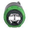 Picture of Head for key selector switch, Harmony XB5, Harmony XALF, key switch selector head, plastic, black, 22mm, key 421E, 2 positions, stay put